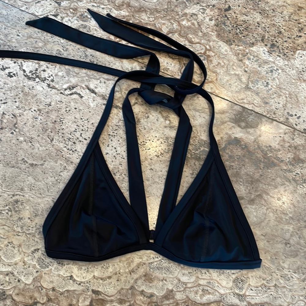 PINK Victoria’s Secret Black Bathing Suit Top - Size M